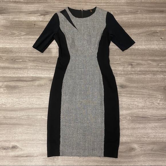 Elie Tahari Axel Sheath Dress Black Size 2 - Picture 3 of 8